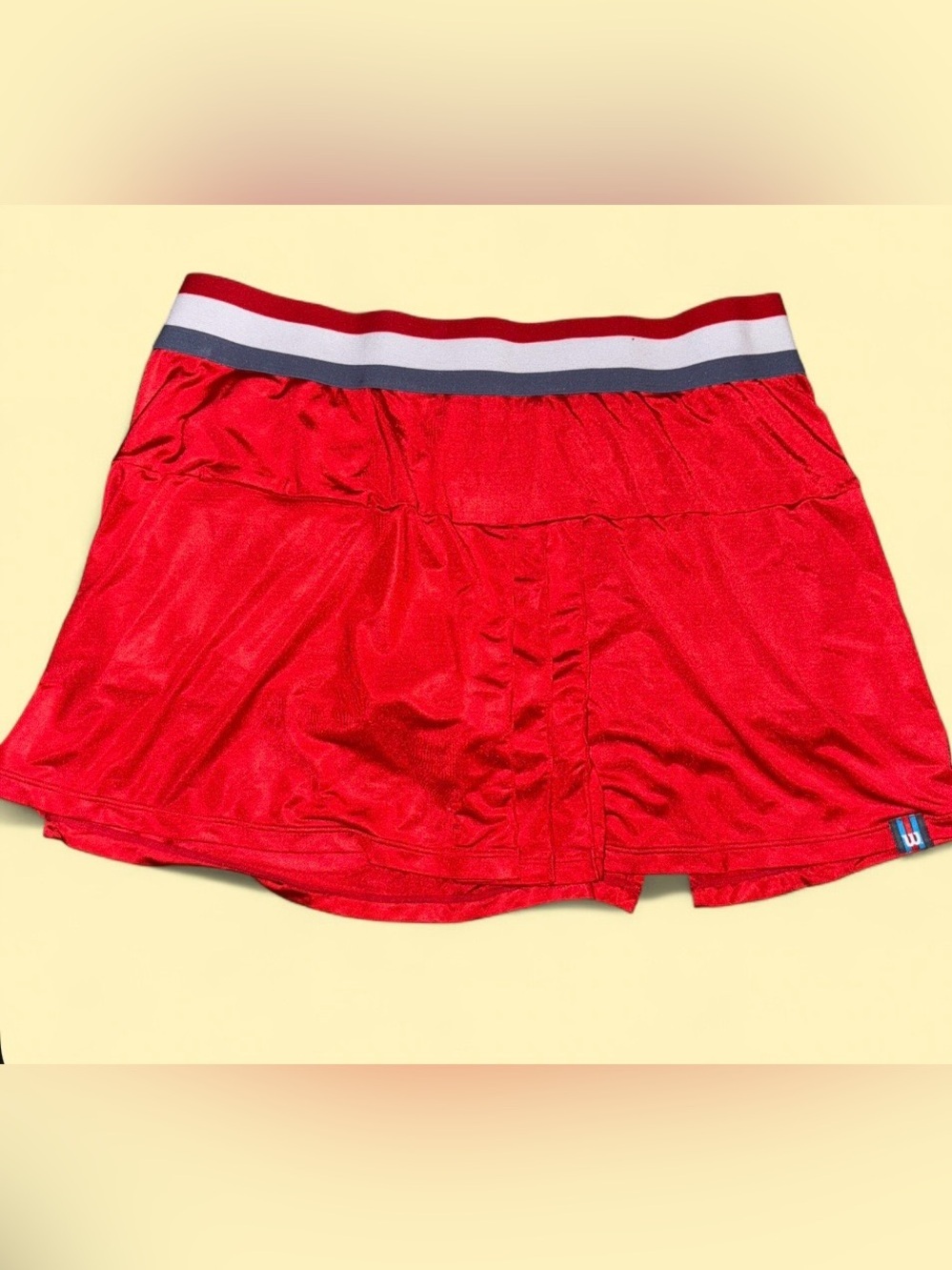 Wilson Red Athletic Tennis Skort Skirt Built-In Shorts - Size Large - Picture 4 of 5
